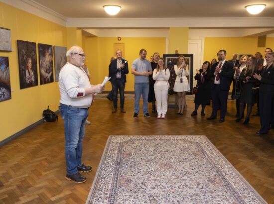 Näituse "Alistumatu Mariupol" avamissündmus.