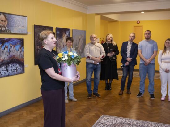 Näituse "Alistumatu Mariupol" avamissündmus.