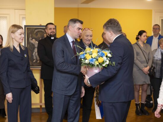 Näituse "Alistumatu Mariupol" avamissündmus.