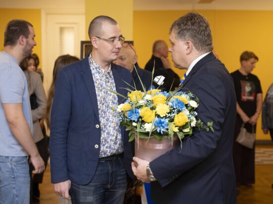 Näituse "Alistumatu Mariupol" avamissündmus.