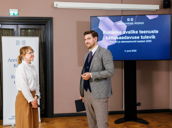 Raporti “Kohalike avalike teenuste kättesaadavuse tulevik. Trendid ja stsenaariumid aastani 2050” esitlus (4. juuni 2025)