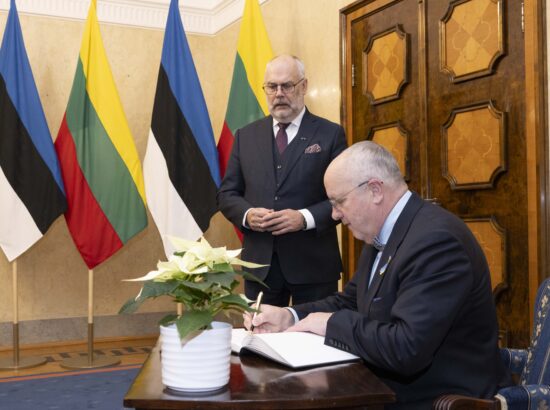 Eestis oli visiidil Leedu Seimi esimees Juozas Olekas.