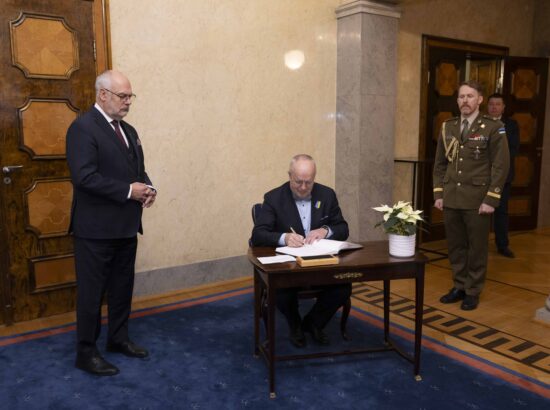 Eestis oli visiidil Leedu Seimi esimees Juozas Olekas.