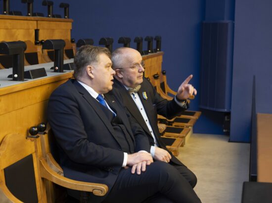 Eestis oli visiidil Leedu Seimi esimees Juozas Olekas.