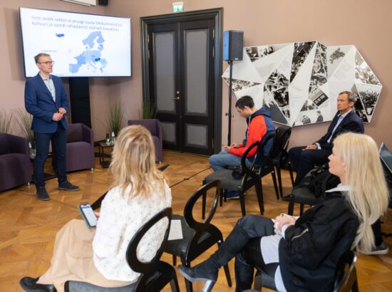 Raporti “Eraraha kaasamine kultuuri- ja spordivaldkonnas” esitlus (6. mail 2025)