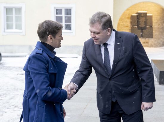 Riigikogu esimees Lauri Hussar kohtus Serbia parlamendi esimehe Ana Brnabićiga