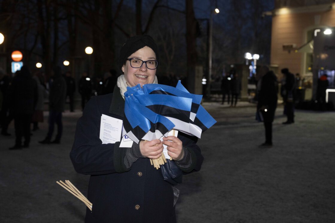 Eesti Vabariigi 108. aastapäeva tähistamine ja pidulik lipuheiskamistseremoonia Toompeal.