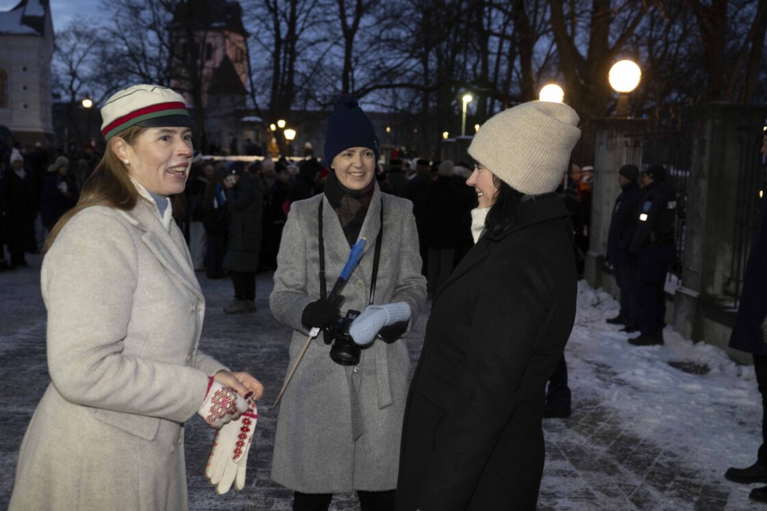 Eesti Vabariigi 108. aastapäeva tähistamine ja pidulik lipuheiskamistseremoonia Toompeal.