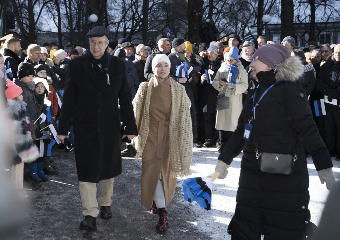 Eesti Vabariigi 108. aastapäeva tähistamine ja pidulik lipuheiskamistseremoonia Toompeal.