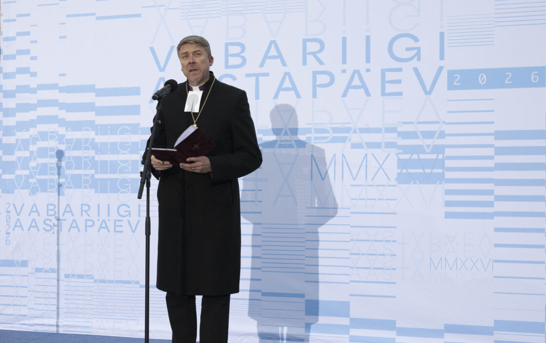 Eesti Vabariigi 108. aastapäeva tähistamine ja pidulik lipuheiskamistseremoonia Toompeal.