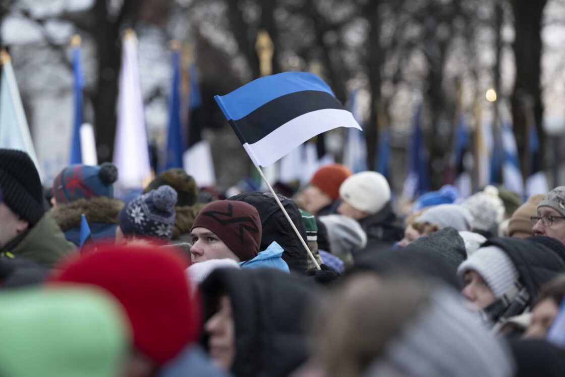 Eesti Vabariigi 108. aastapäeva tähistamine ja pidulik lipuheiskamistseremoonia Toompeal.