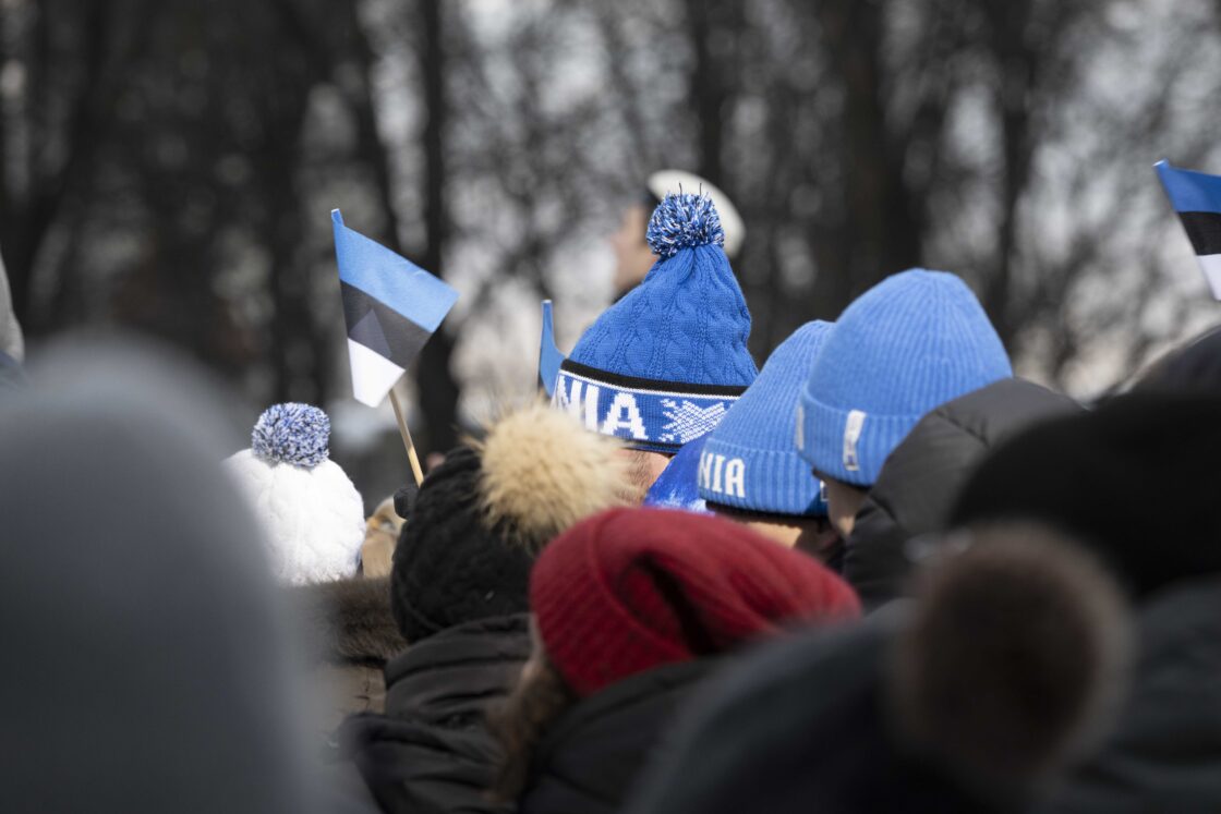 Eesti Vabariigi 108. aastapäeva tähistamine ja pidulik lipuheiskamistseremoonia Toompeal.
