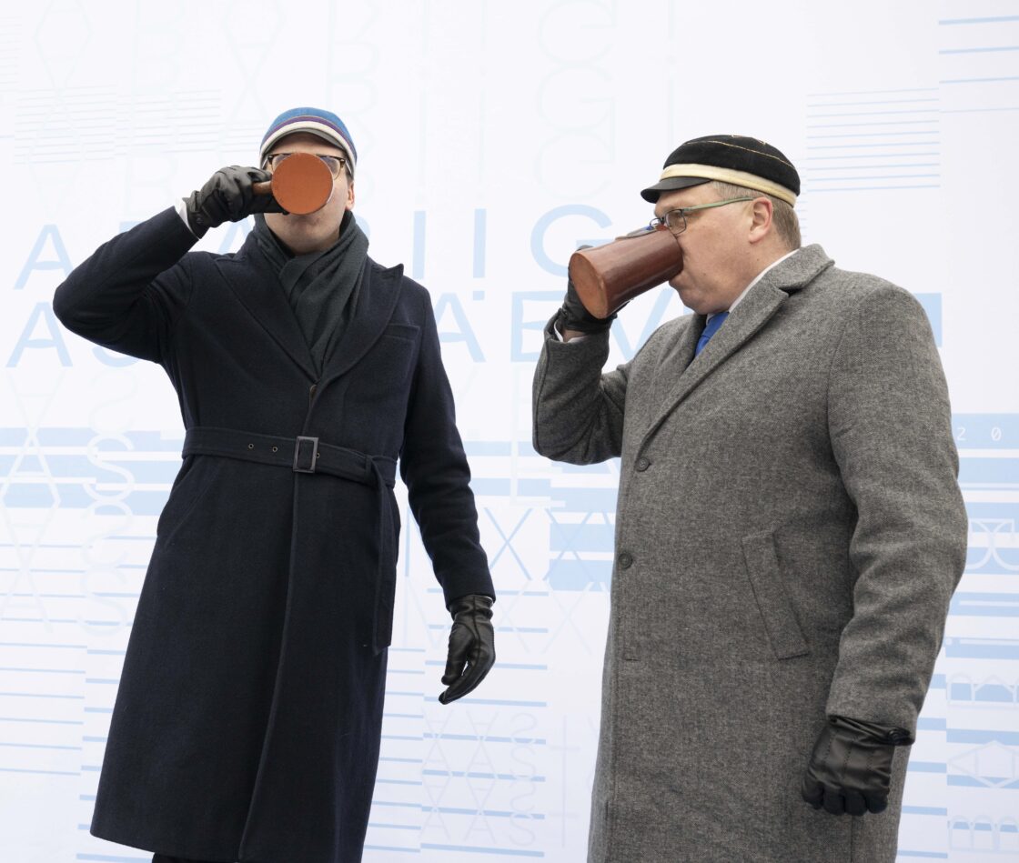 Eesti Vabariigi 108. aastapäeva tähistamine ja pidulik lipuheiskamistseremoonia Toompeal.