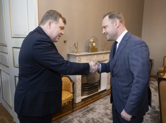 Riigikogu esimees Lauri Hussar kohtus Saksa Saksimaa liidumaa parlamendi esimehe Alexander Dierksiga.