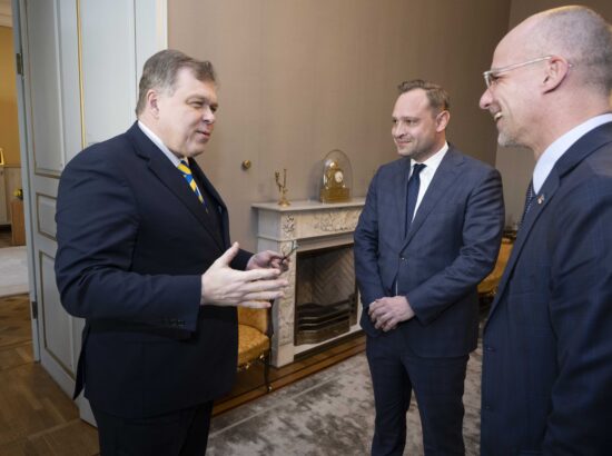 Riigikogu esimees Lauri Hussar kohtus Saksa Saksimaa liidumaa parlamendi esimehe Alexander Dierksiga.