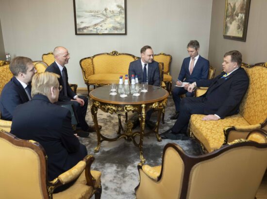 Riigikogu esimees Lauri Hussar kohtus Saksa Saksimaa liidumaa parlamendi esimehe Alexander Dierksiga.