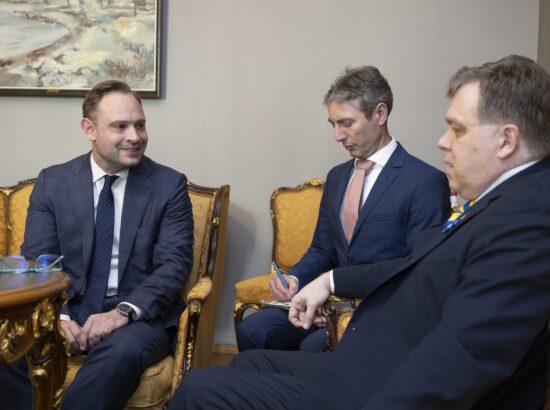 Riigikogu esimees Lauri Hussar kohtus Saksa Saksimaa liidumaa parlamendi esimehe Alexander Dierksiga.