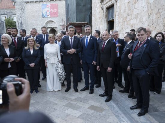 Riigikogu esimees Lauri Hussar Kolme Mere Algatuse tippkohtumisel Horvaatias