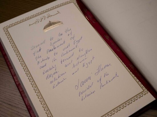 Riigikogu esimees Lauri Hussar oli visiidil Egiptuses.