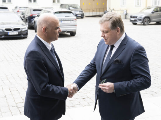 Riigikogu esimees Lauri Hussar kohtus Euroopa Nõukogu peasekretäri Alain Berset’ga.