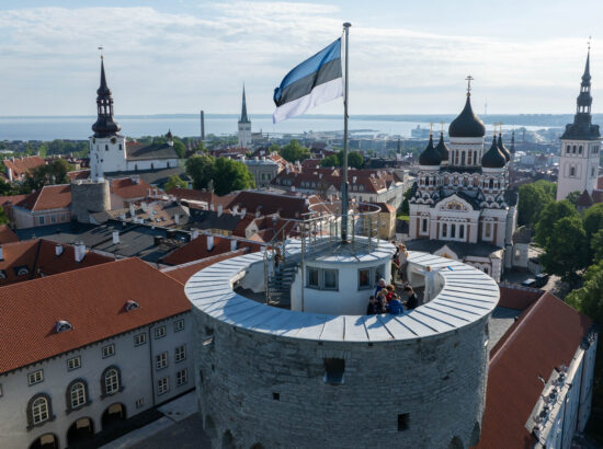 Eesti lipu 142. aastapäeva tähistamine ja pidulik lipuheiskamistseremoonia.