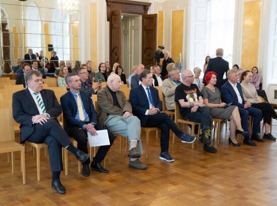 Toompea lossi Valges saalis tähistati Eesti põhiseaduse 106. aastapäeva.