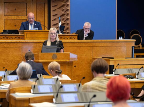 Olulise tähtsusega riikliku küsimuse „Laste kehalise aktiivsuse tõstmine vaimse ja füüsilise tervise parandamiseks“ arutelu