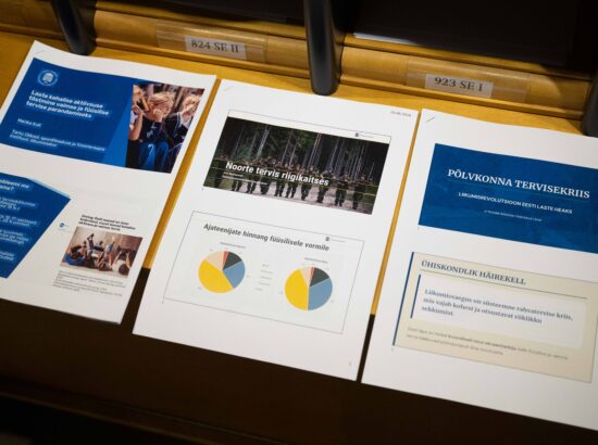 Olulise tähtsusega riikliku küsimuse „Laste kehalise aktiivsuse tõstmine vaimse ja füüsilise tervise parandamiseks“ arutelu