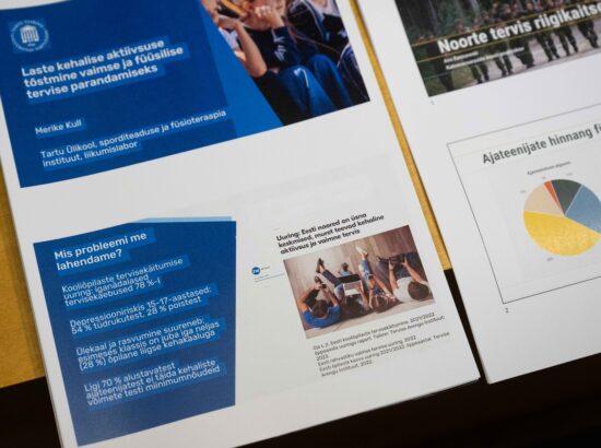 Olulise tähtsusega riikliku küsimuse „Laste kehalise aktiivsuse tõstmine vaimse ja füüsilise tervise parandamiseks“ arutelu