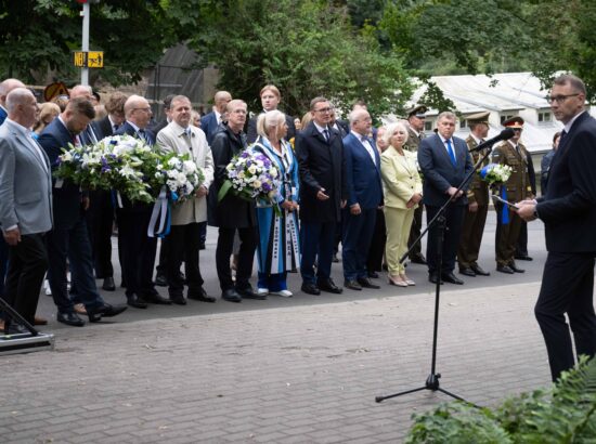 Mälestustseremoonia 20. augusti kivi juures