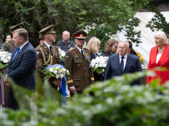 Mälestustseremoonia 20. augusti kivi juures