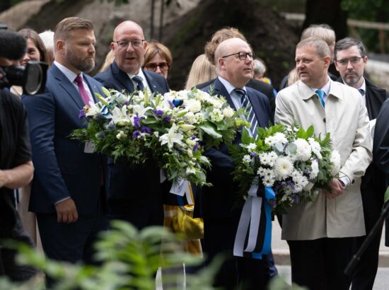 Mälestustseremoonia 20. augusti kivi juures