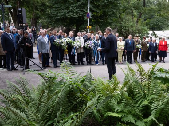Mälestustseremoonia 20. augusti kivi juures