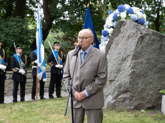 Mälestustseremoonia 20. augusti kivi juures