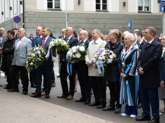 Mälestustseremoonia 20. augusti kivi juures