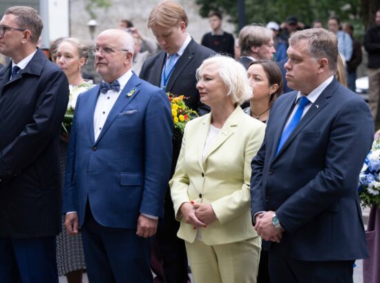 Mälestustseremoonia 20. augusti kivi juures