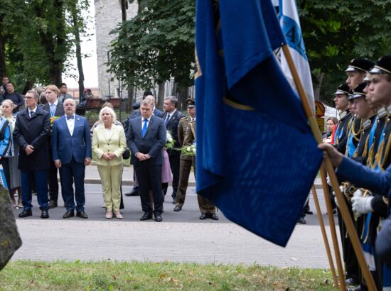 Mälestustseremoonia 20. augusti kivi juures