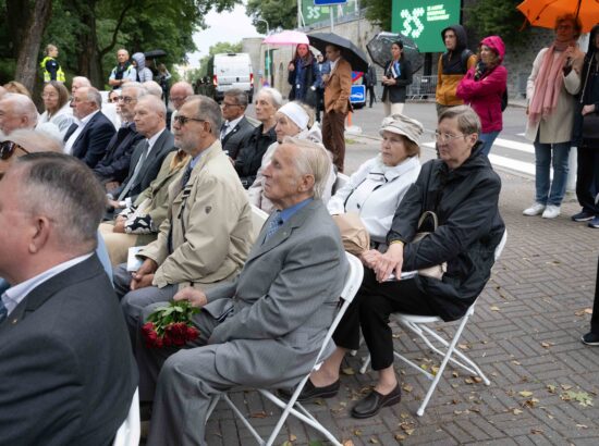 Mälestustseremoonia 20. augusti kivi juures