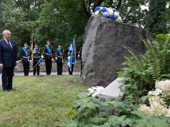 Mälestustseremoonia 20. augusti kivi juures