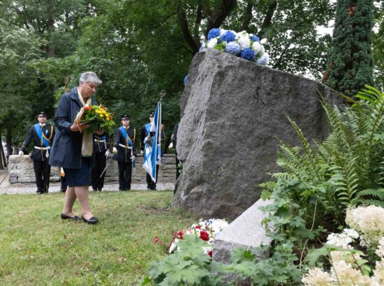 Mälestustseremoonia 20. augusti kivi juures