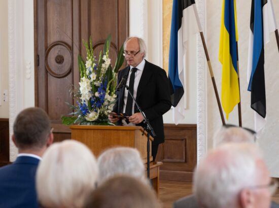 Iseseisvuse taastamise aastapäevale pühendatud margi esitlus