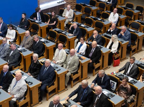 XV Riigikogu ja 20. Augusti Klubi pidulik ühisistung
