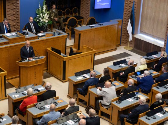 XV Riigikogu ja 20. Augusti Klubi pidulik ühisistung