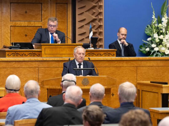 XV Riigikogu ja 20. Augusti Klubi pidulik ühisistung