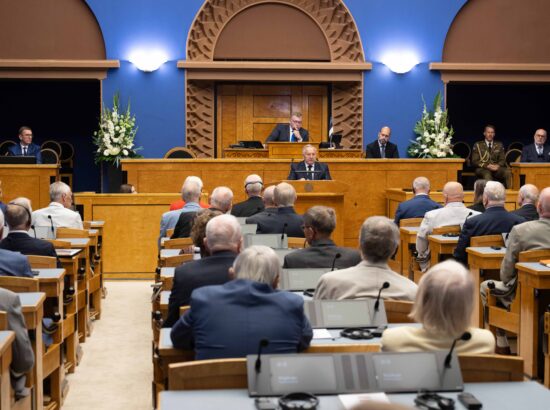 XV Riigikogu ja 20. Augusti Klubi pidulik ühisistung