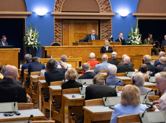 XV Riigikogu ja 20. Augusti Klubi pidulik ühisistung