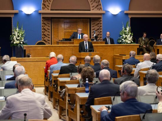 XV Riigikogu ja 20. Augusti Klubi pidulik ühisistung