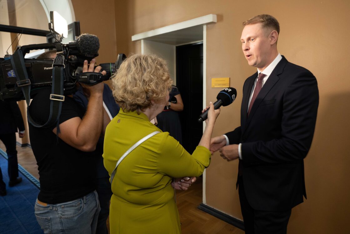 Vabariigi Presidendi valimise I voor - valimiskasti läheduses